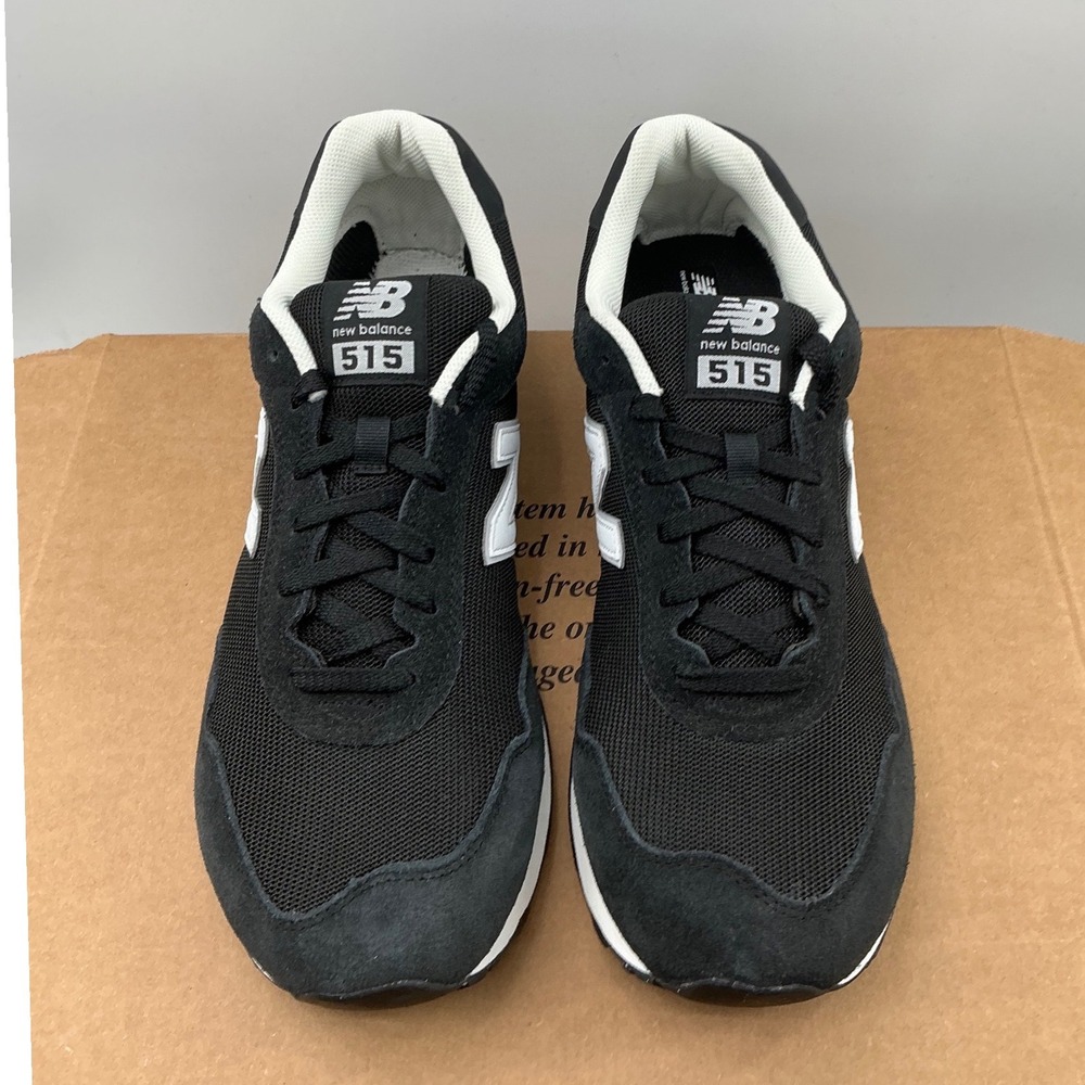 New Balance 515 V3 Mens Sneakers Black White ML515BLK Size 10.5 D Low Top Shoes